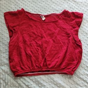 OSFA Red Top by Cotton Flower Clothing